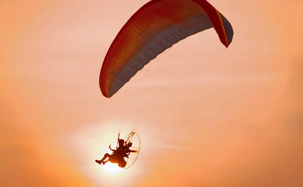 Paramotoring activity in Jaisalmer