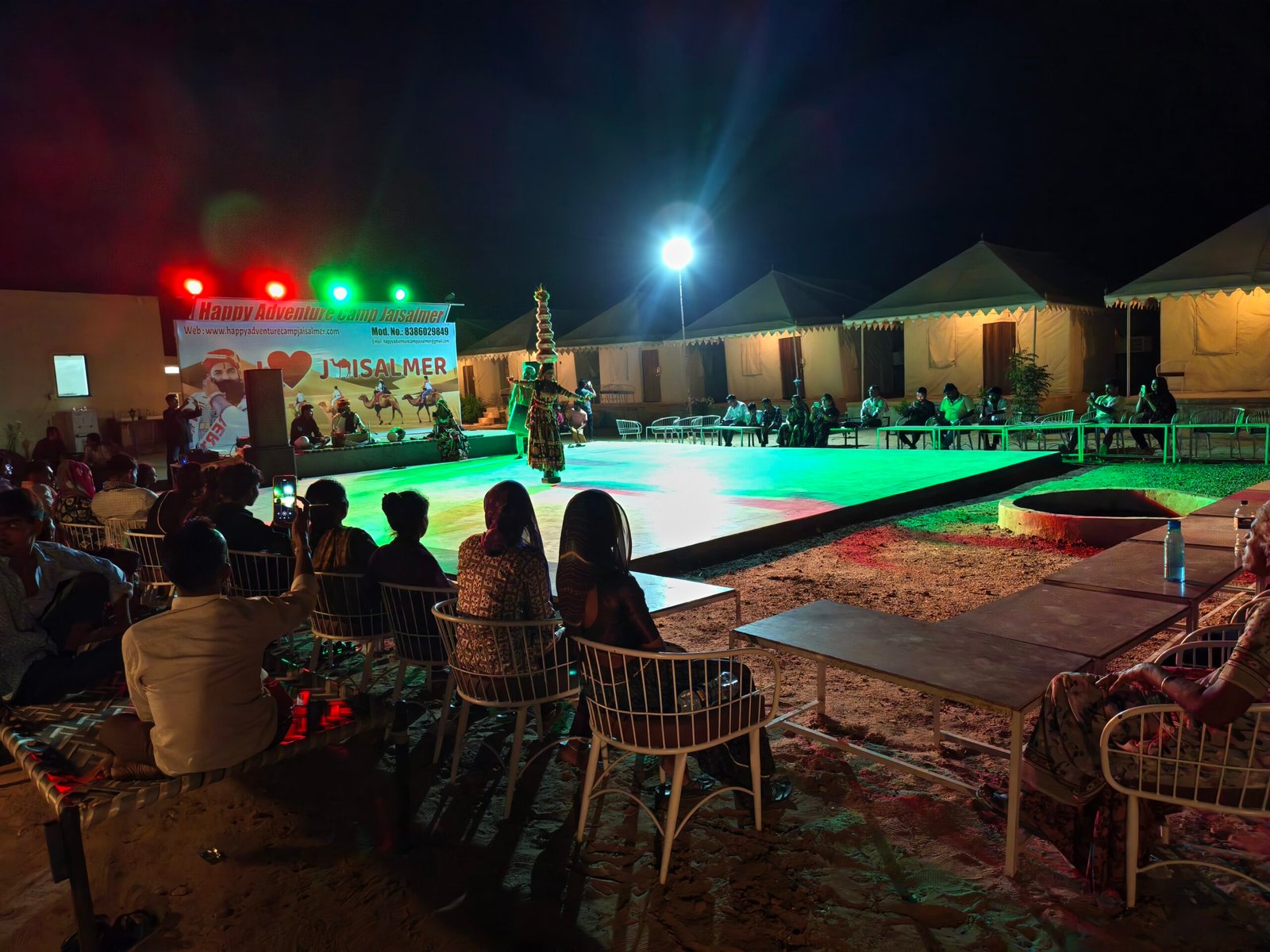 Shrinath Desert Camp evening in a Jaisalmer tour package from Mumbai