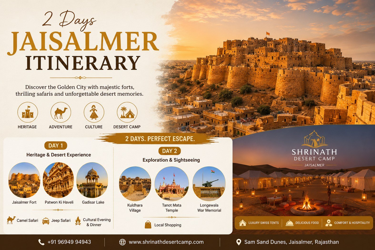 Jaisalmer sightseeing tour information