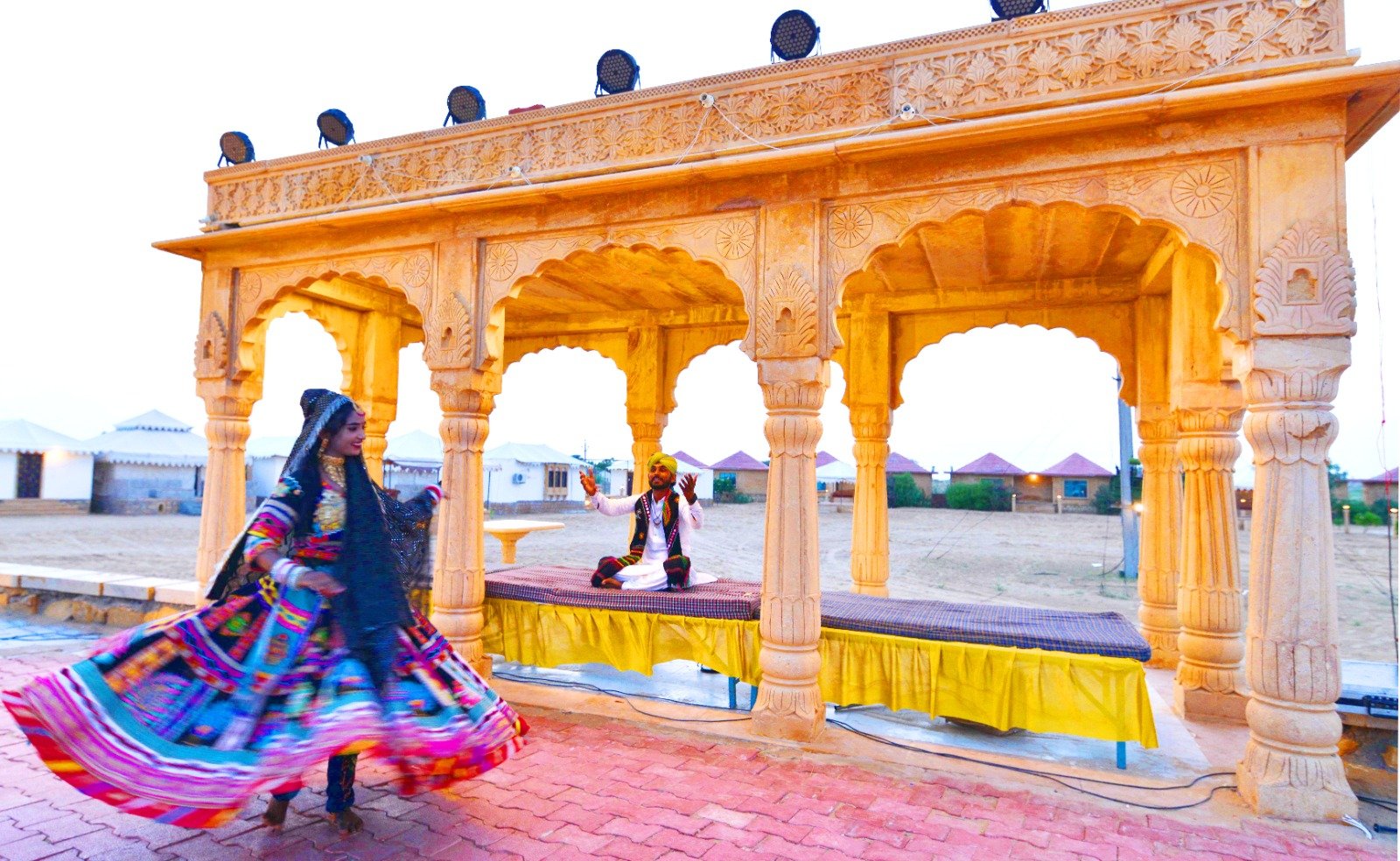 Gateway Resort guest area in Jaisalmer