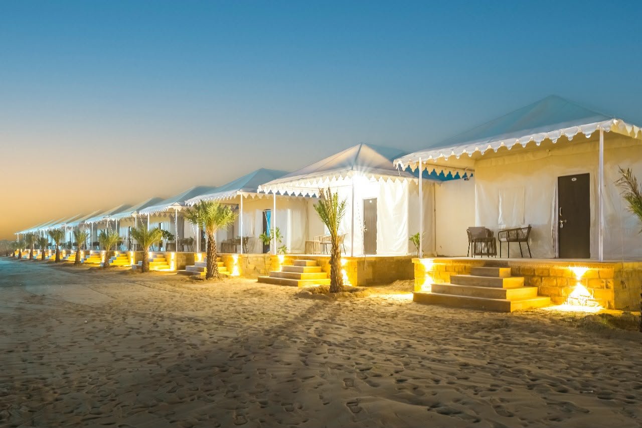 Swimming pool at Marubhumi Luxury Resort Jaisalmer