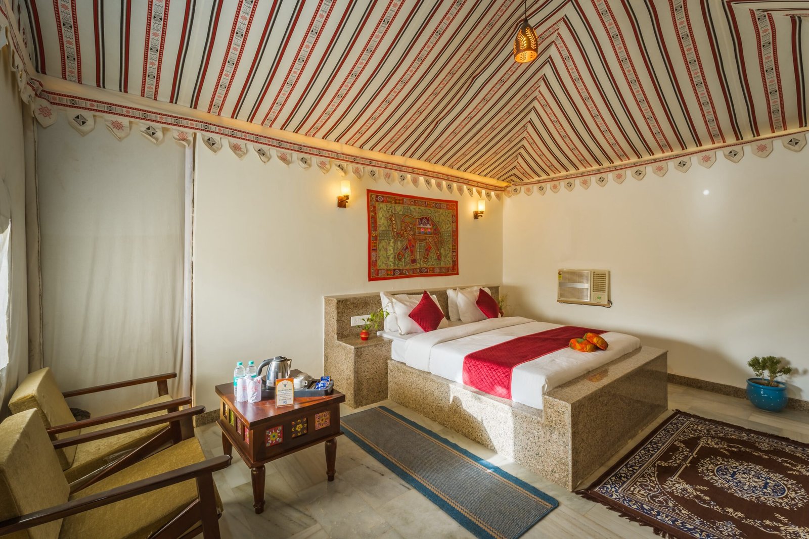 Marubhumi luxury AC Swiss tent with pool